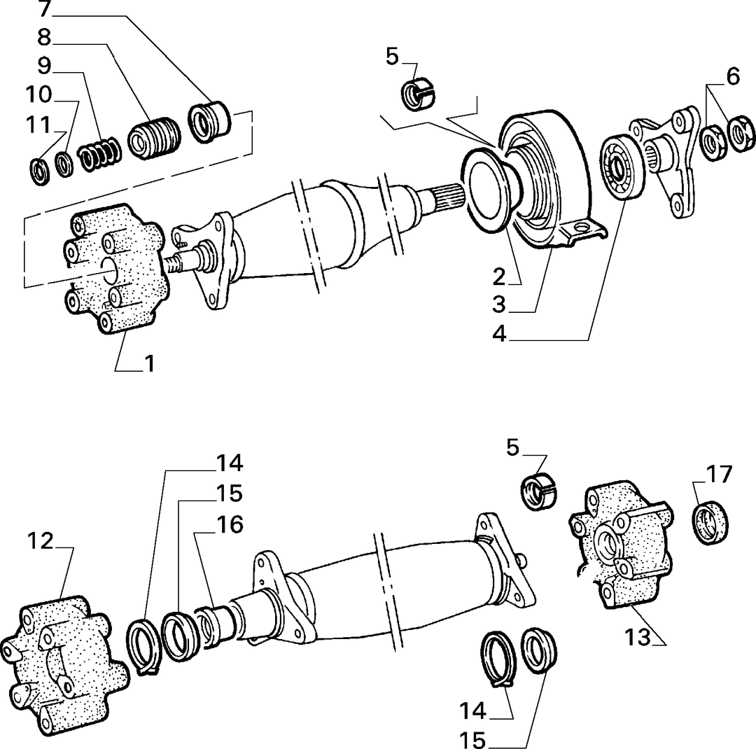 TRANSMISSION-TO-AXLE PROPELLER SHAFT 2