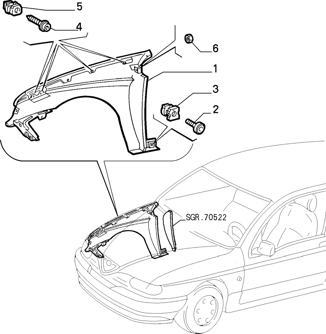 BODYSHELL, PANELS (FRONT PART) 