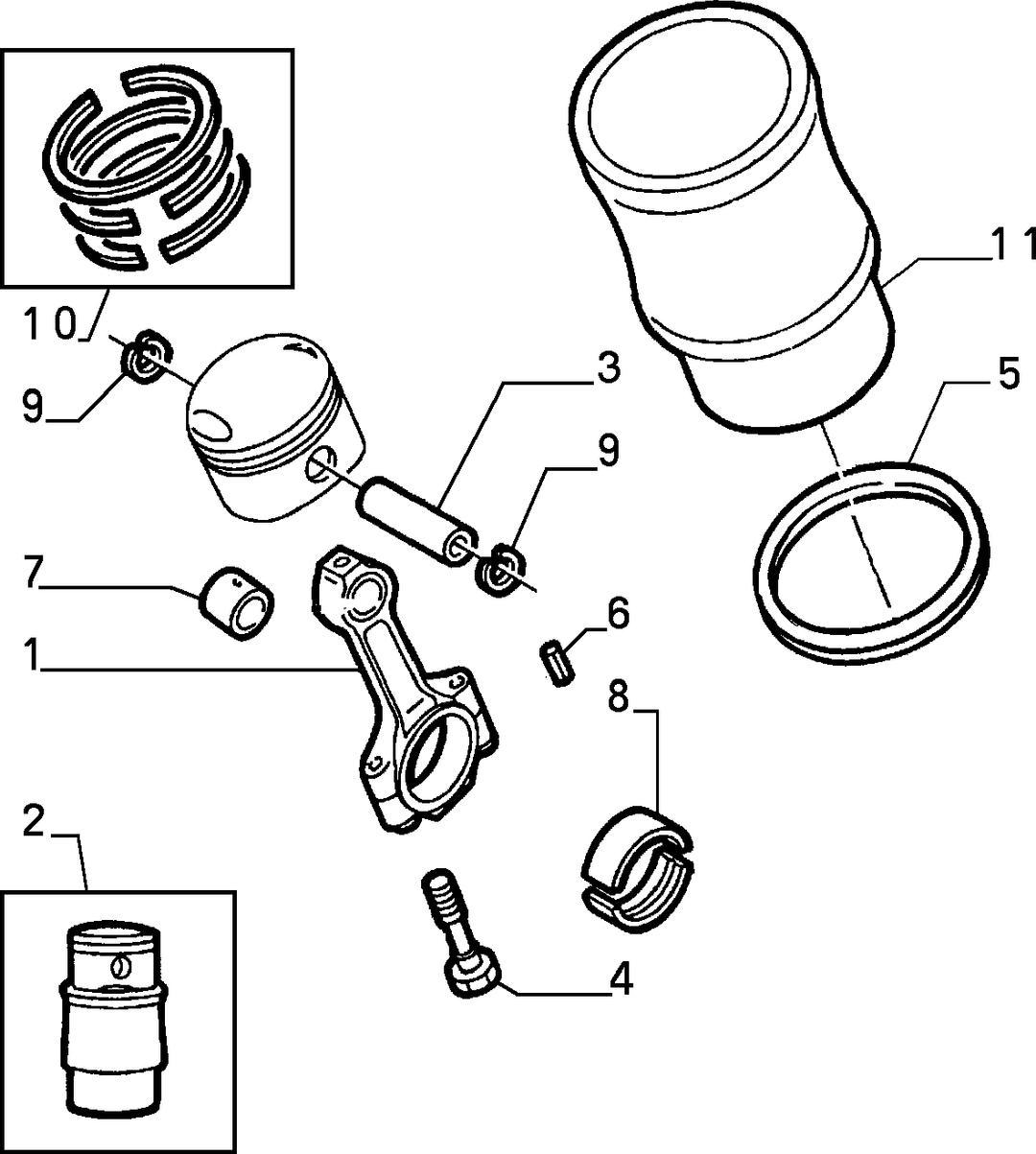 CONNECTING RODS AND PISTONS 3