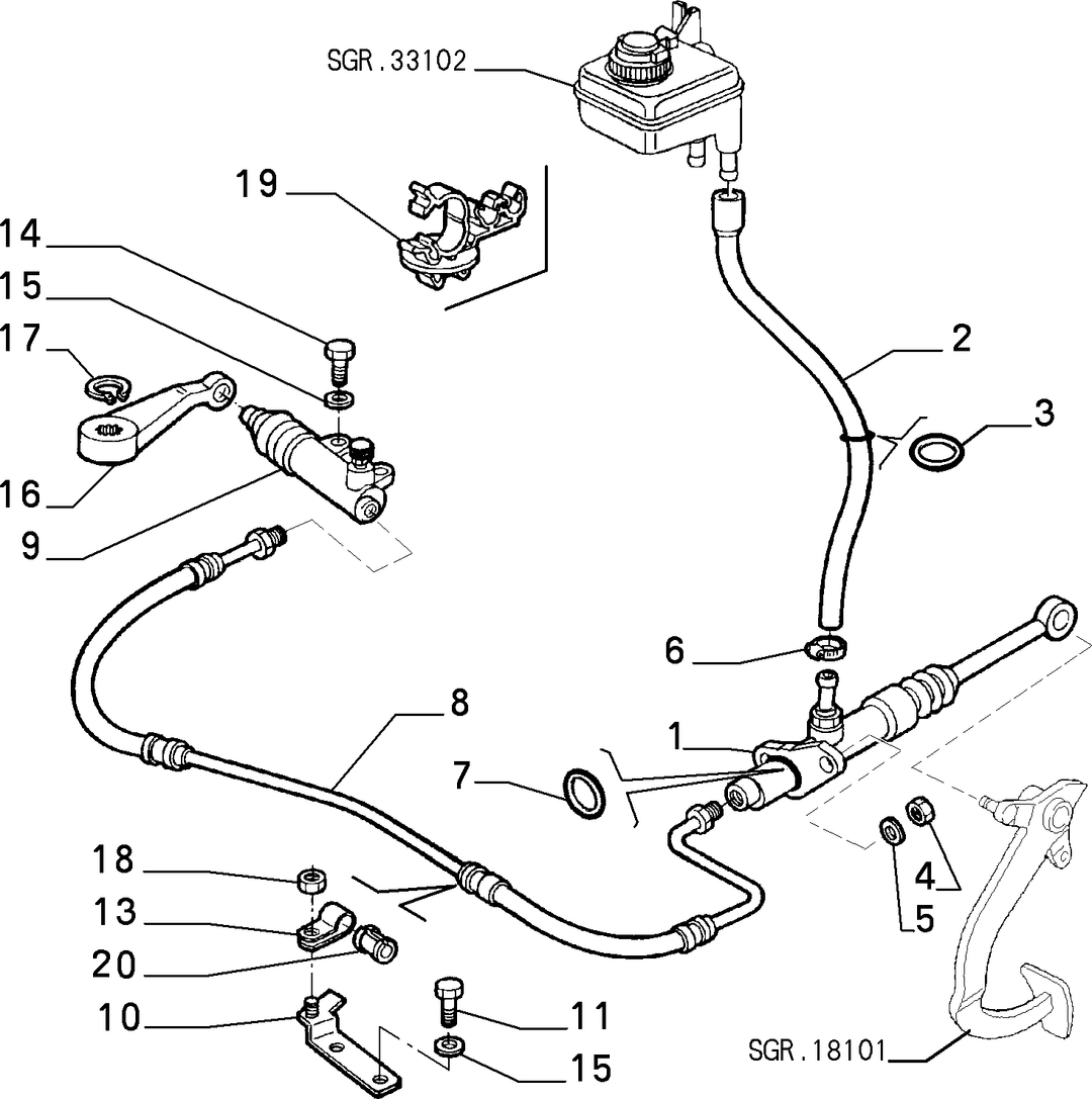 CLUTCH RELEASE HYDRAULIC CONTROL 1