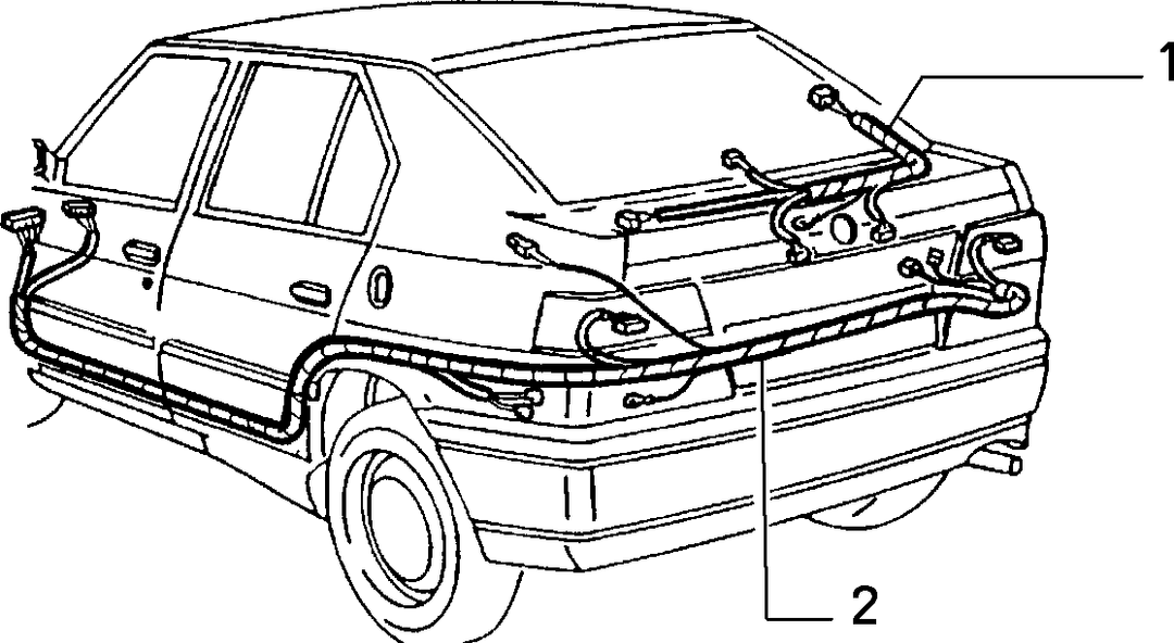 CABLE HARNESS (REAR SEAT) 1