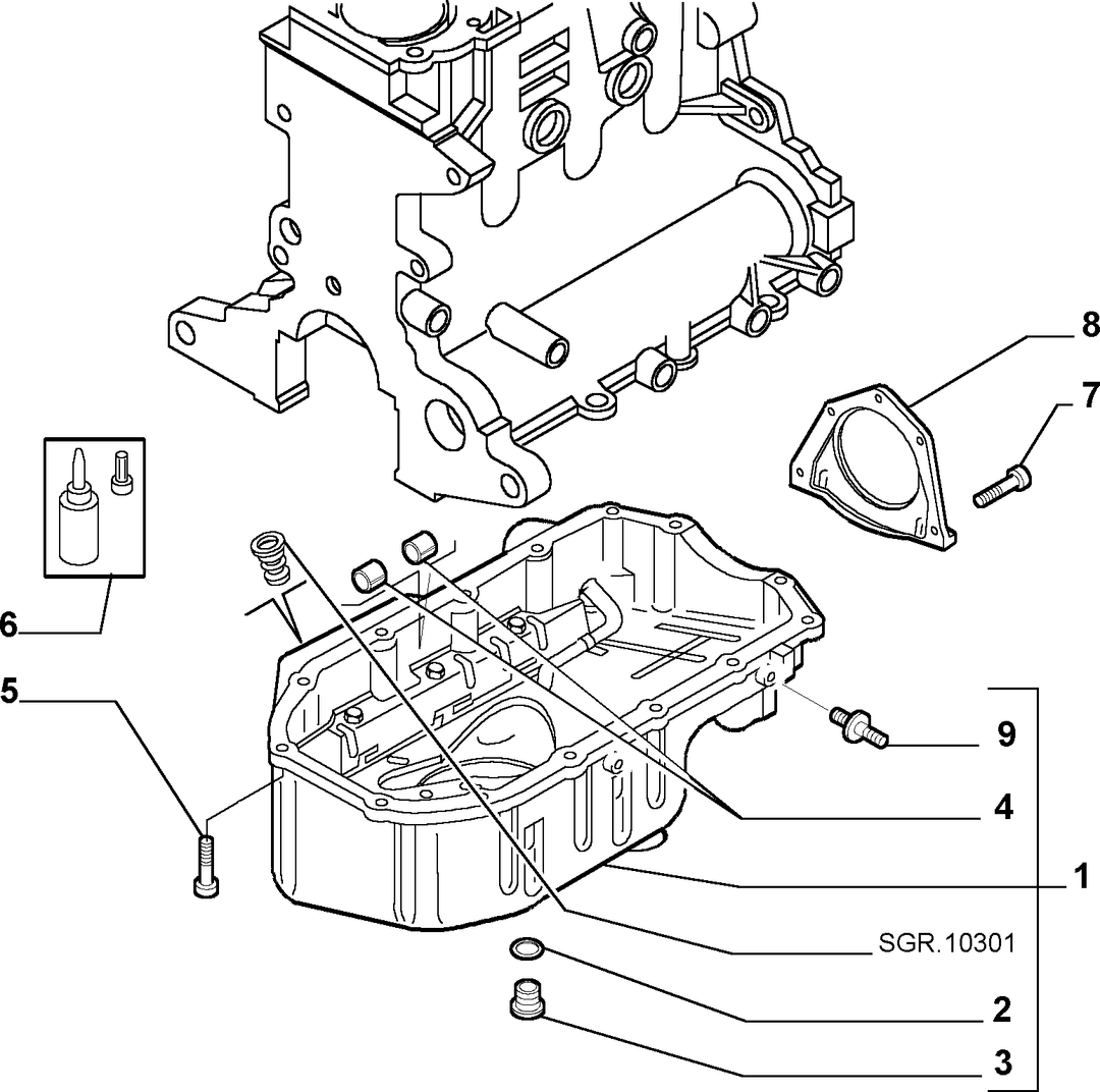 BLOCK SUMP AND COVERS 8
