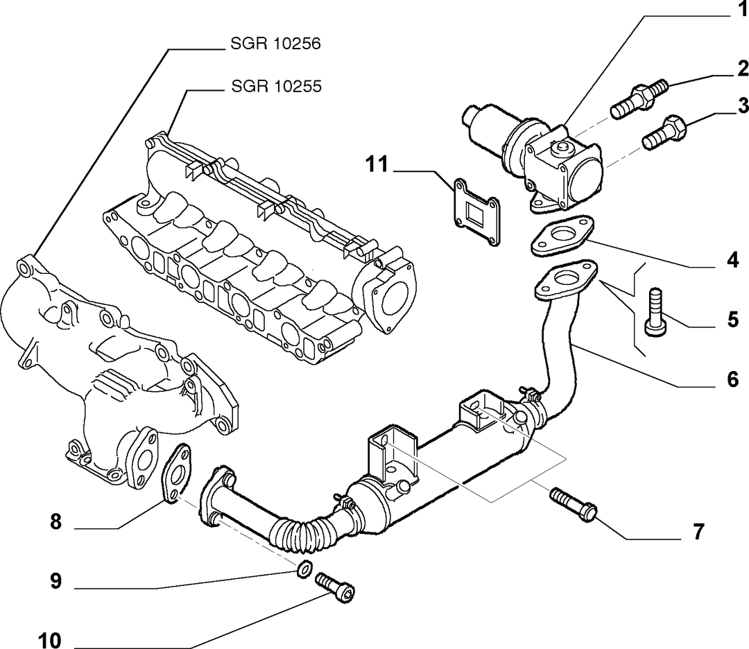 EXHAUST GAS CONTROL DEVICE 1