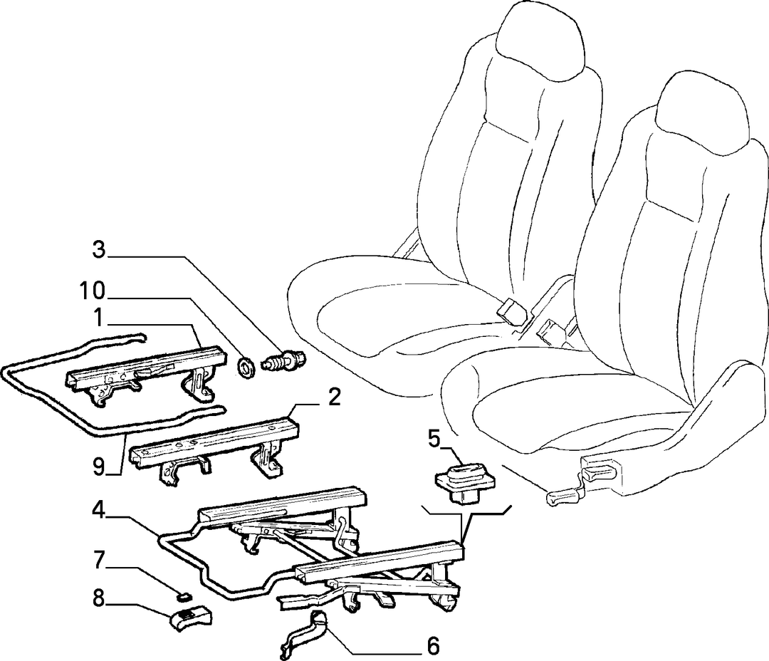 FRONT SEAT RAILS