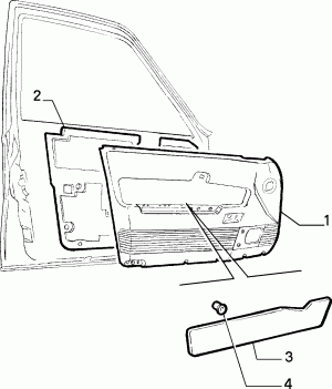 INTERIOR PANELS FOR FRONT SIDE DOORS 