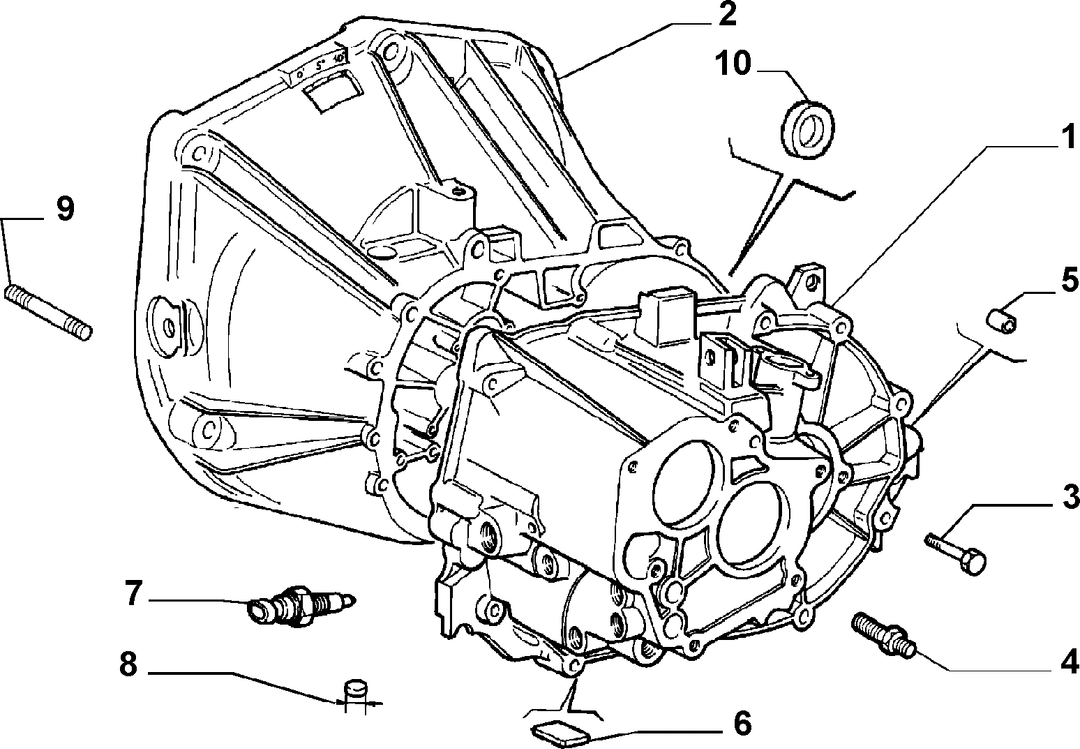 TRANSMISSION AND DIFFERENTIAL UNIT, CASING AND COVERS 1