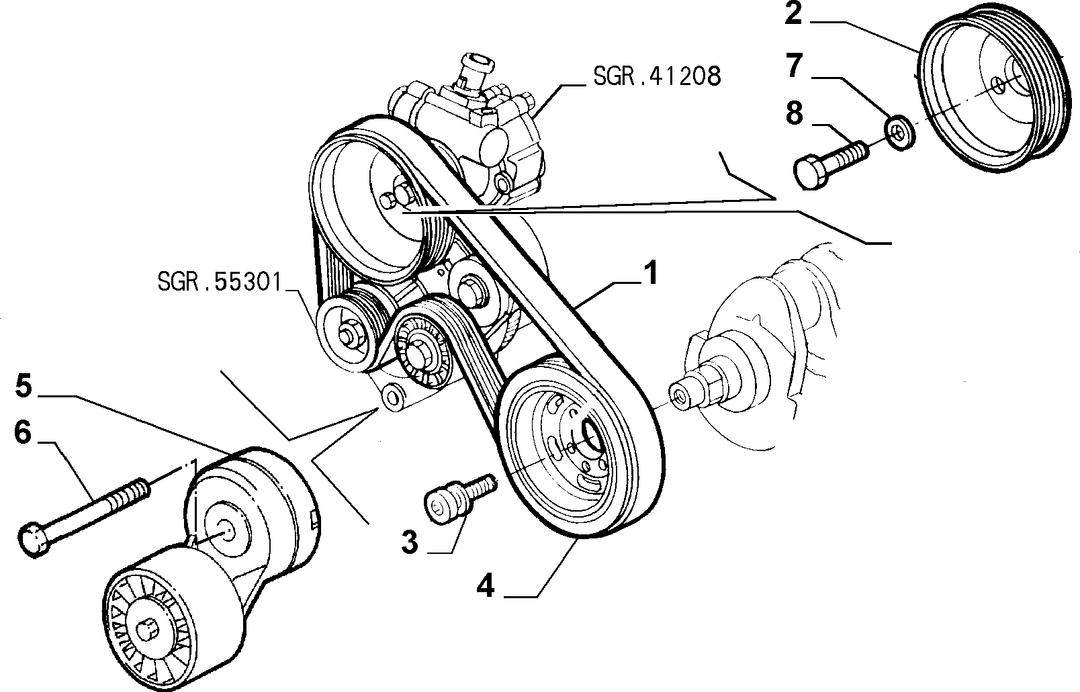 VARIOUS CONTROLS (BELTS AND PULLEYS) 1