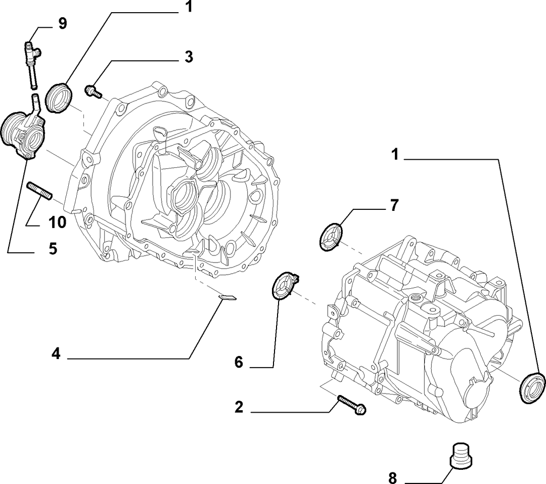 TRANSMISSION AND DIFFERENTIAL UNIT, CASING AND COVERS 19