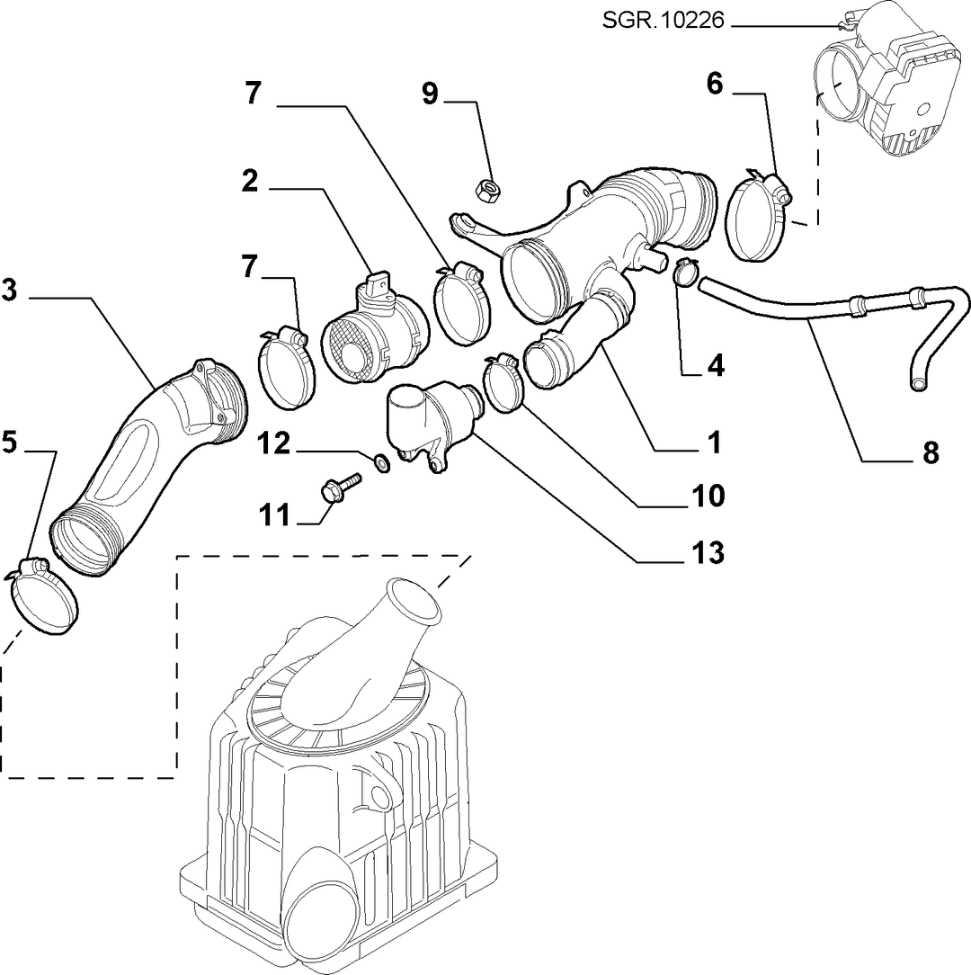 AIR FILTER AND PIPING 4