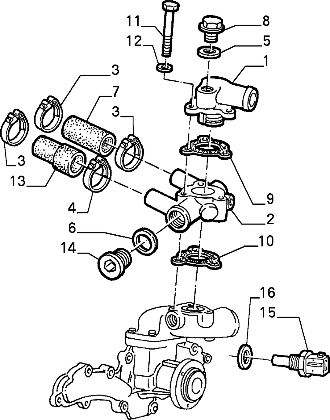 WATER PUMP AND LINES 7