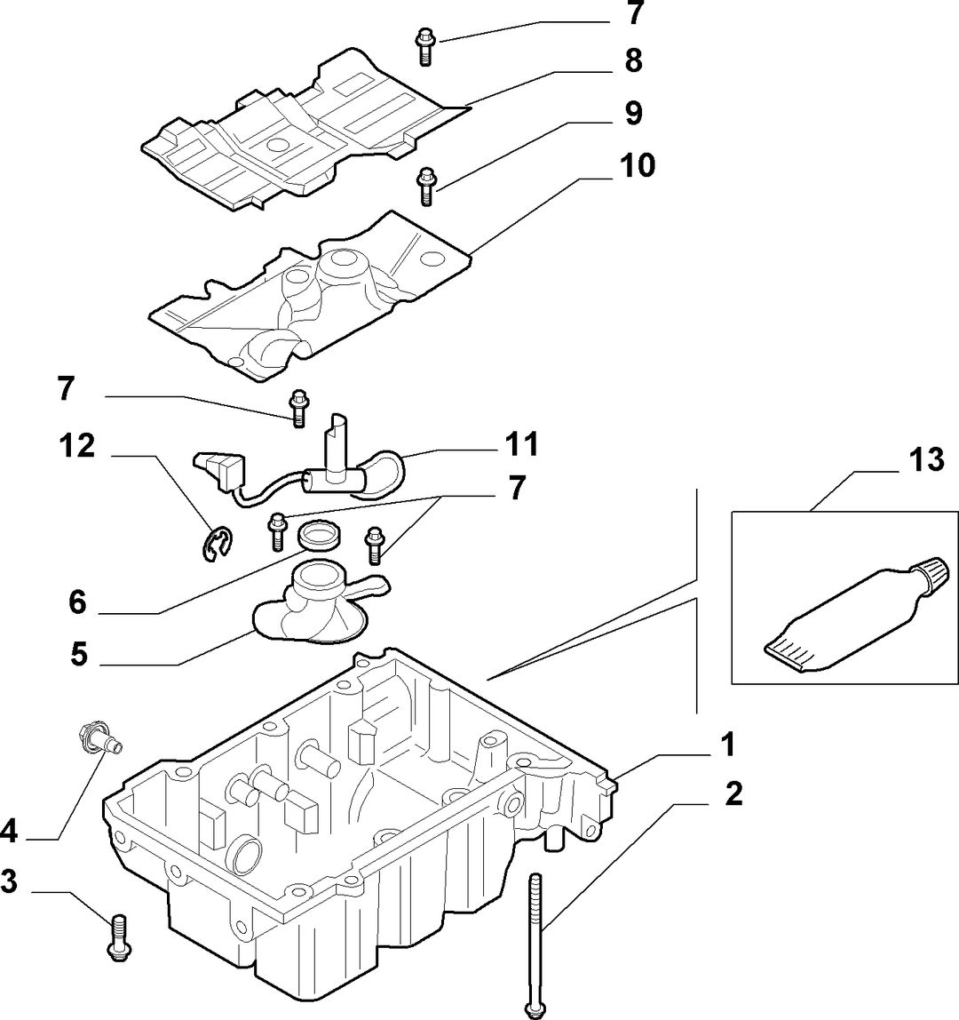 BLOCK SUMP AND COVERS 5