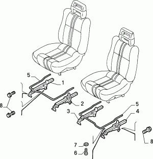 FRONT SEAT RAILS 