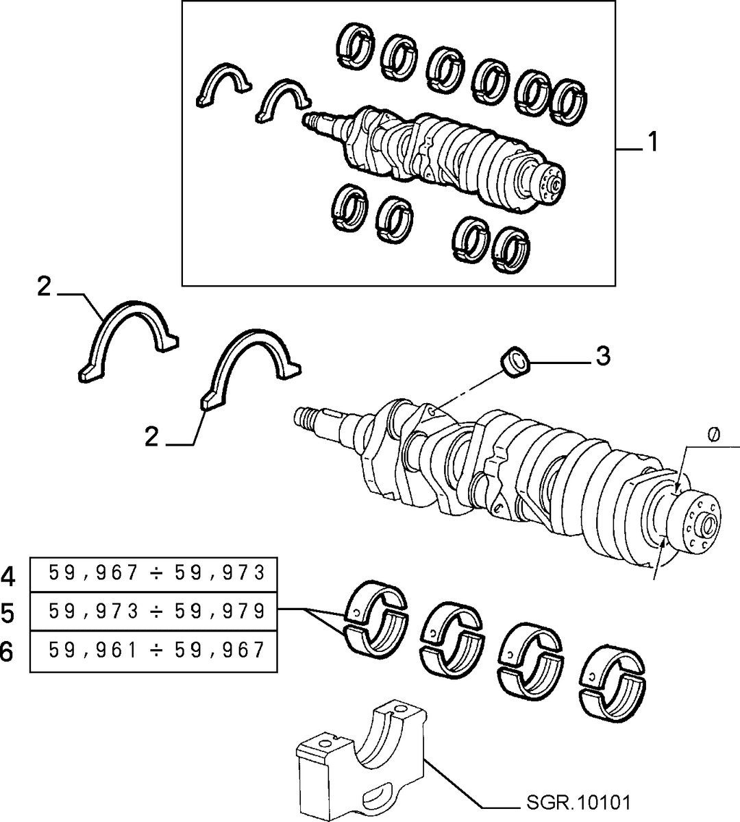 CRANKSHAFT AND FLYWHEEL 7