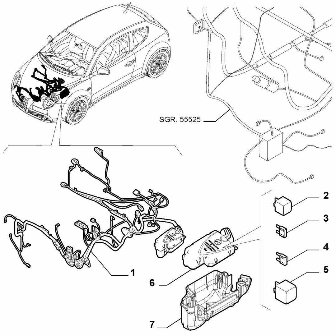 CABLE ASSEMBLY (FRONT PART)