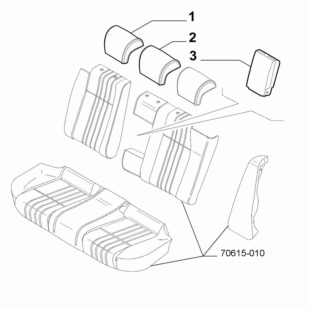 REAR SEAT HEAD REST 5