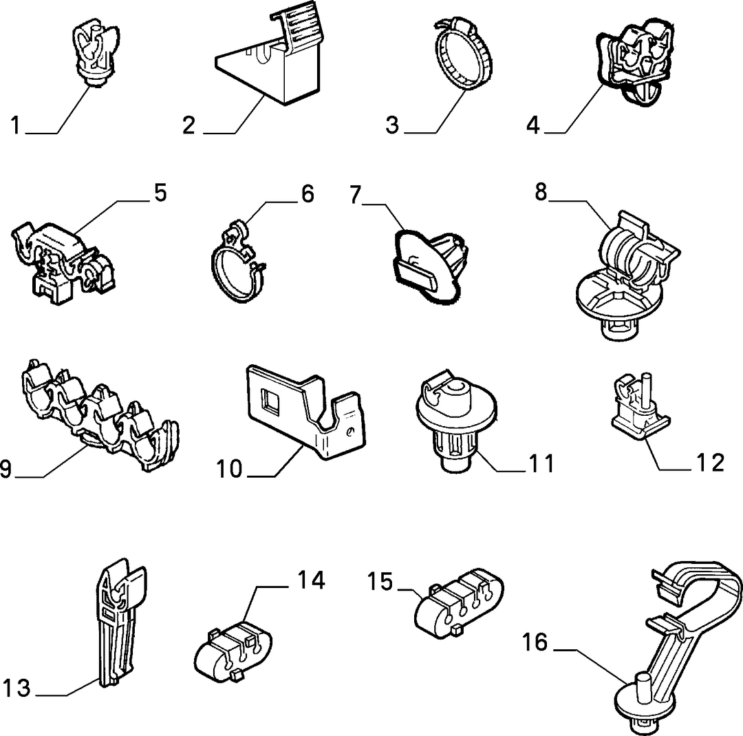 BRAKING SYSTEM FIXINGS  1