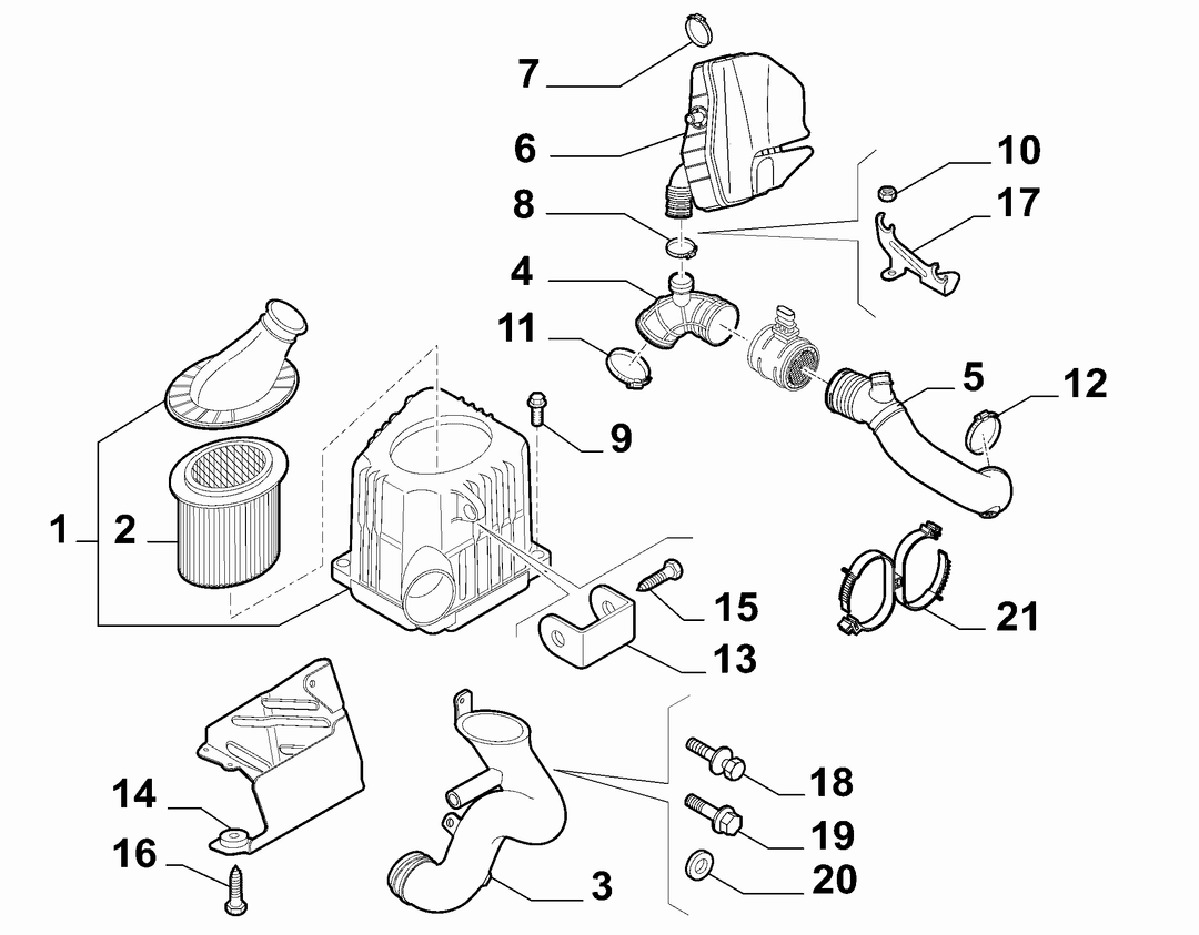 AIR FILTER AND PIPING 5