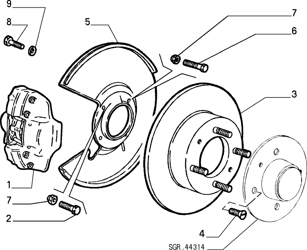FRONT WHEEL BRAKES 