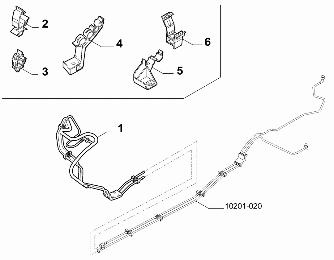 ENGINE WELL FUEL PIPES 2