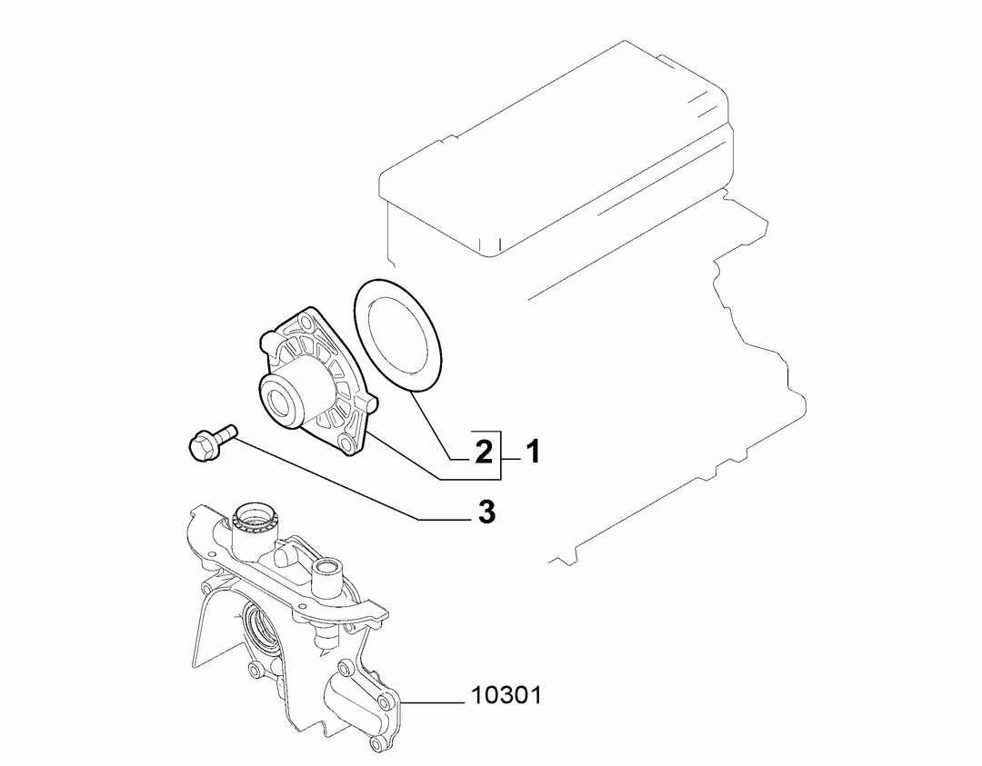 WATER PUMP AND GASKETS 4