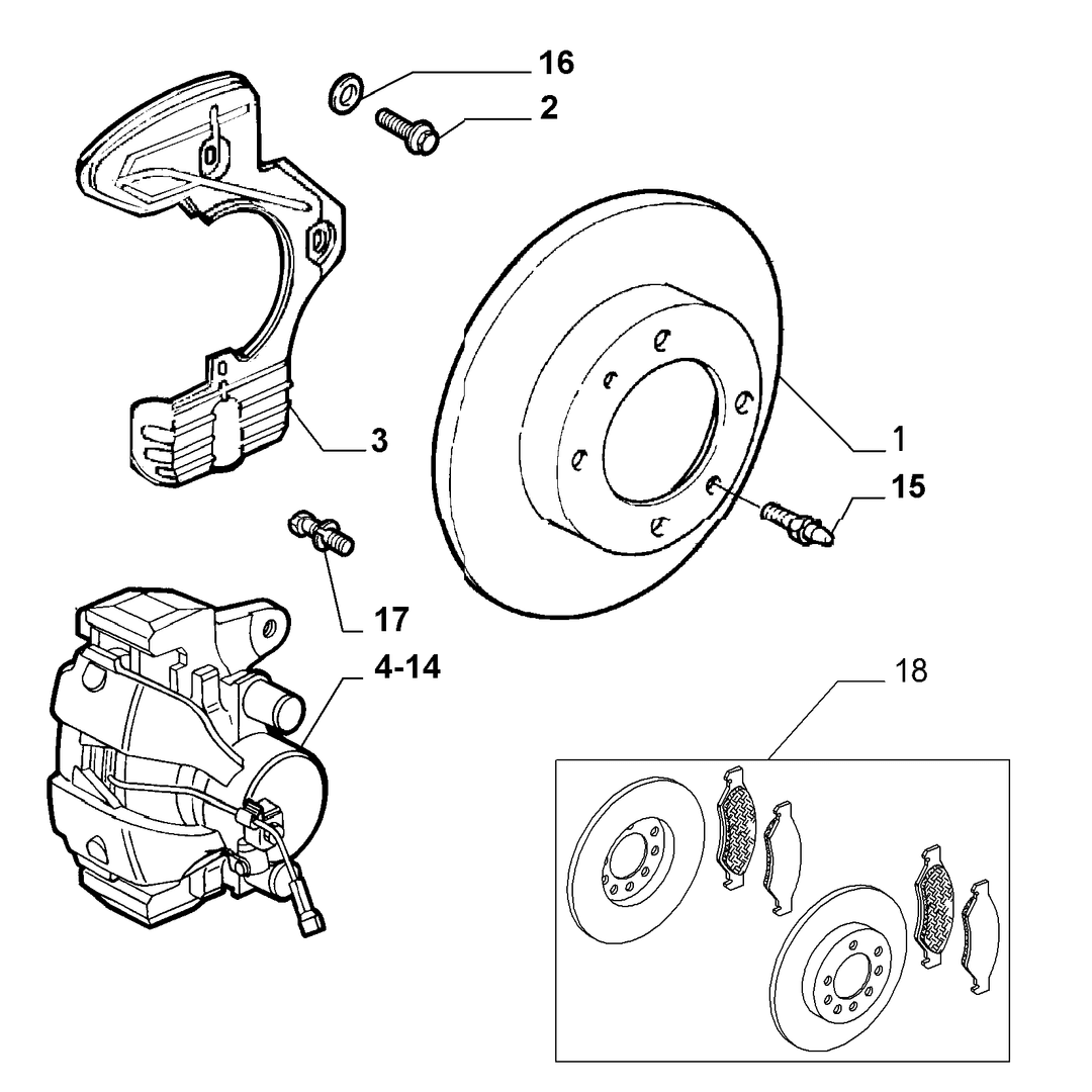 FRONT WHEEL BRAKES