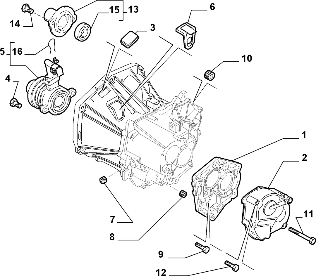TRANSMISSION AND DIFFERENTIAL UNIT, CASING AND COVERS 5
