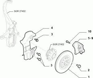 FRONT WHEEL BRAKES
