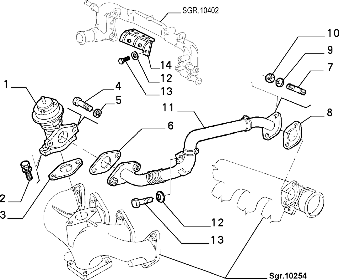 EXHAUST GAS CONTROL DEVICE 1