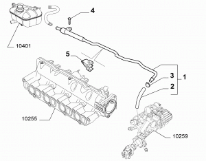 WATER PUMP, PIPES AND THERMOSTAT