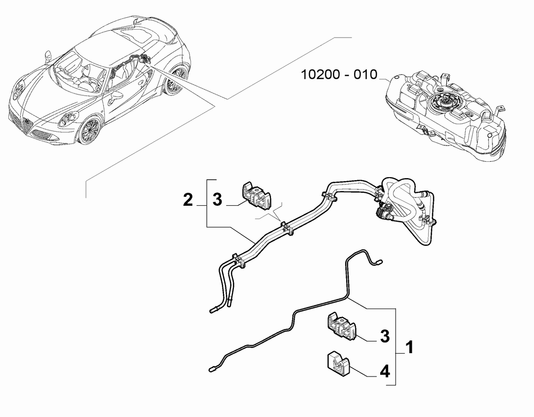 ENGINE WELL FUEL PIPES