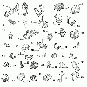 CABLE SET FIXINGS