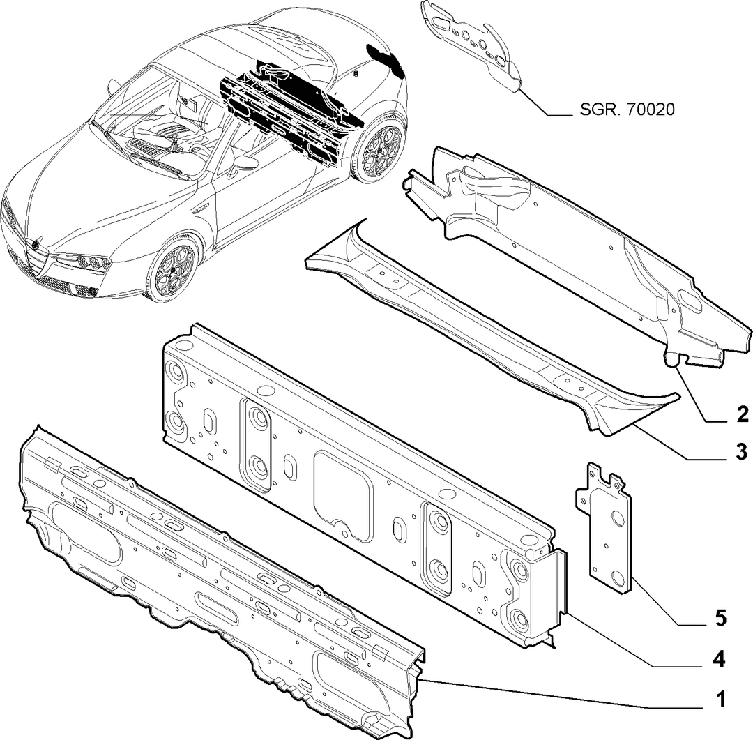 BODYSHELL,STRUCTURE (REAR PART)  2