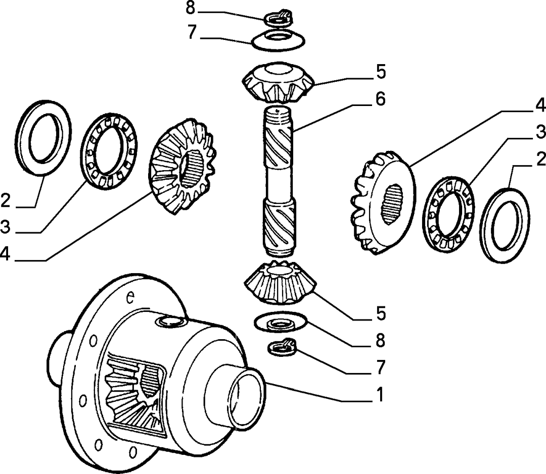 REAR AXLE FINAL DRIVE AND DIFFERENTIAL GEARS 3
