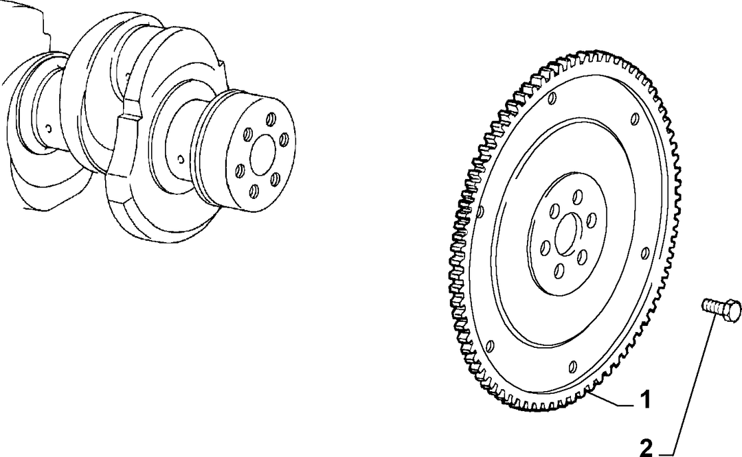 CRANKSHAFT AND FLYWHEEL 14