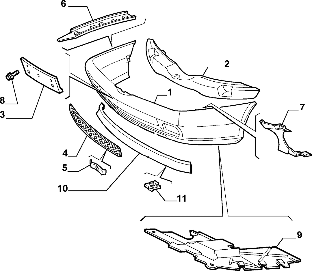 FRONT BUMPER  1