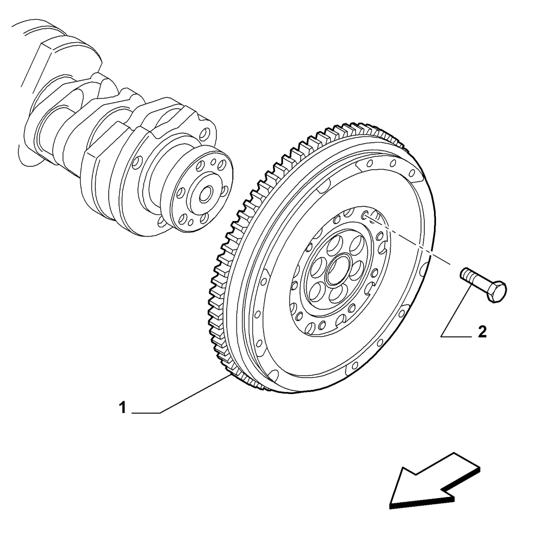 CRANKSHAFT AND FLYWHEEL 7