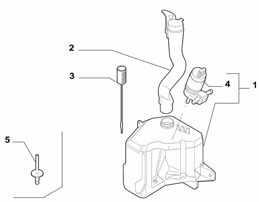 WINDSHIELD WIPER RESERVOIR 1