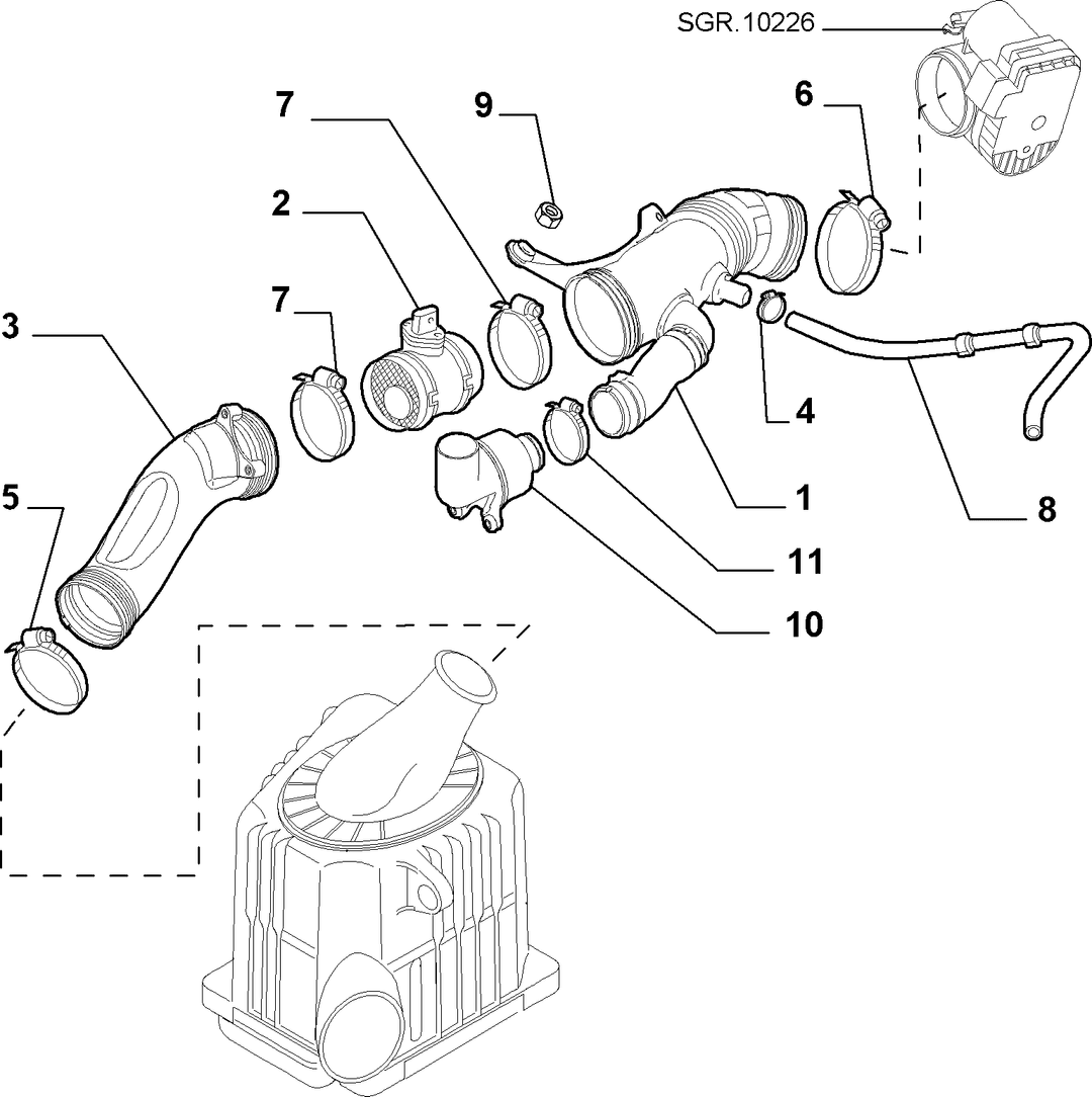 AIR FILTER AND PIPING 4