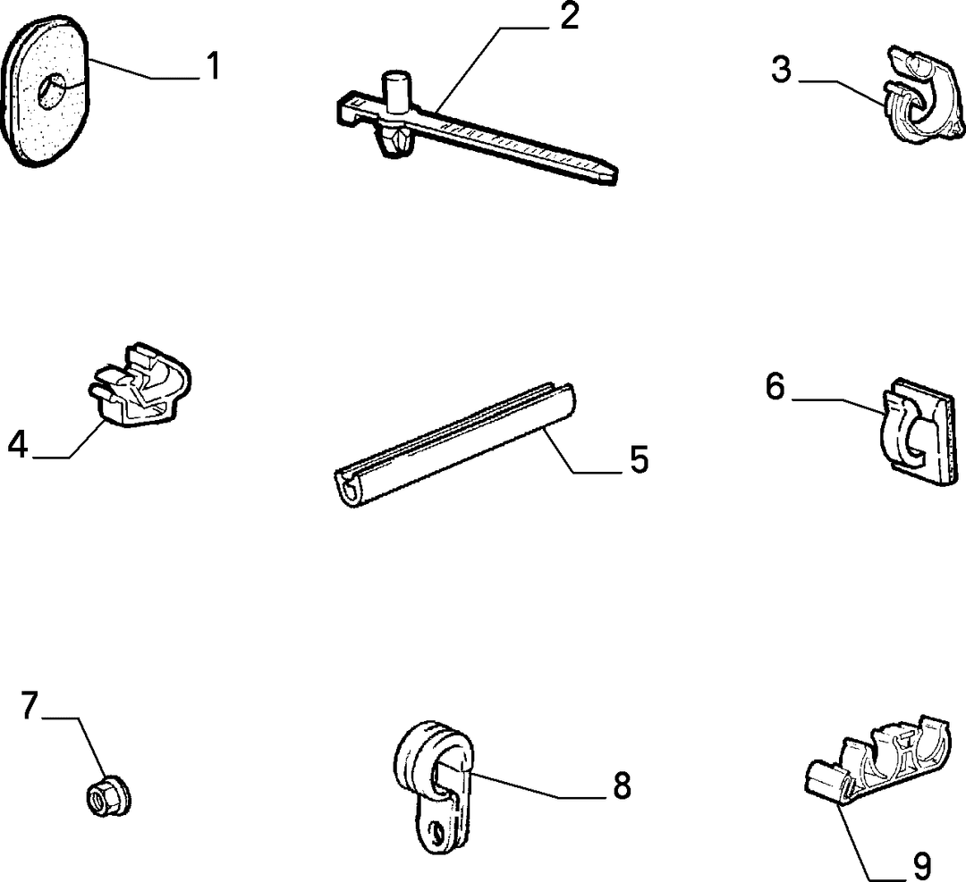 CABLE SET FIXINGS  2