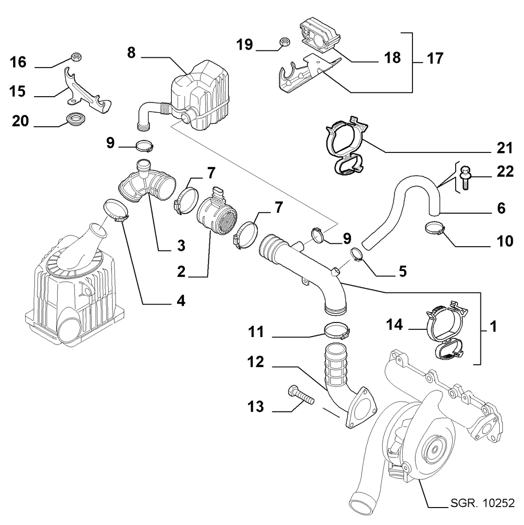AIR FILTER AND PIPING 6