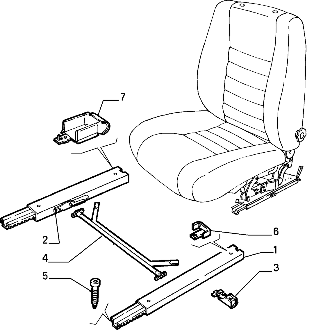FRONT SEAT RAILS 