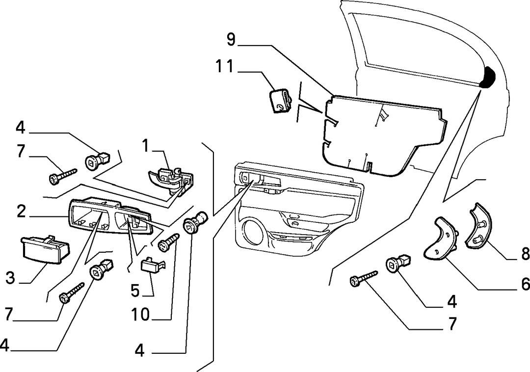 ACCESORY FOR PANELS REAR DOOR 2