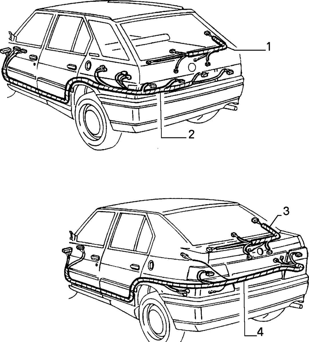 CABLE HARNESS (REAR SEAT) 2