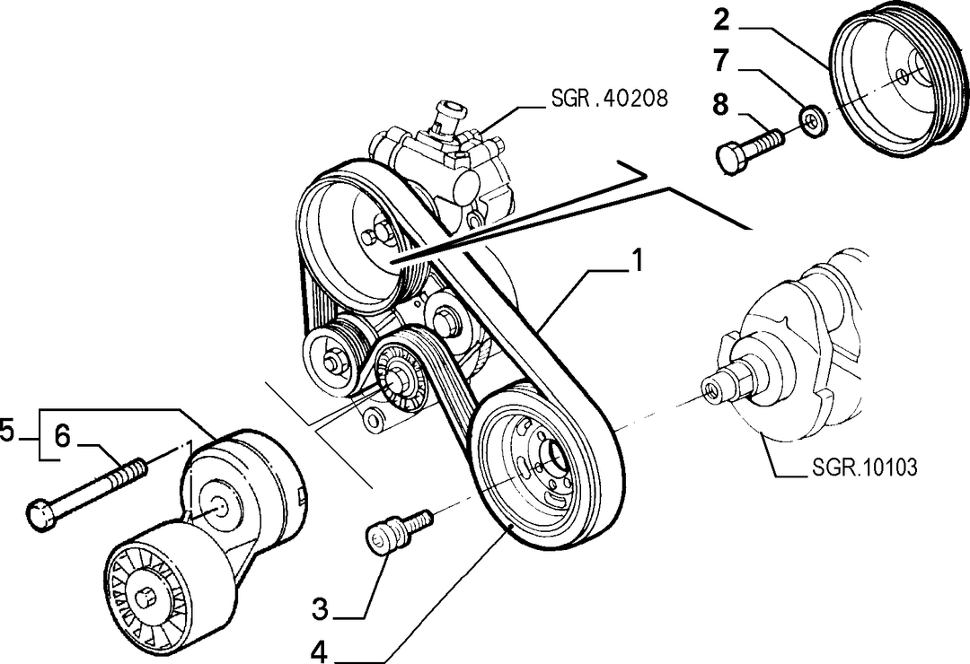 VARIOUS CONTROLS (BELTS AND PULLEYS) 2