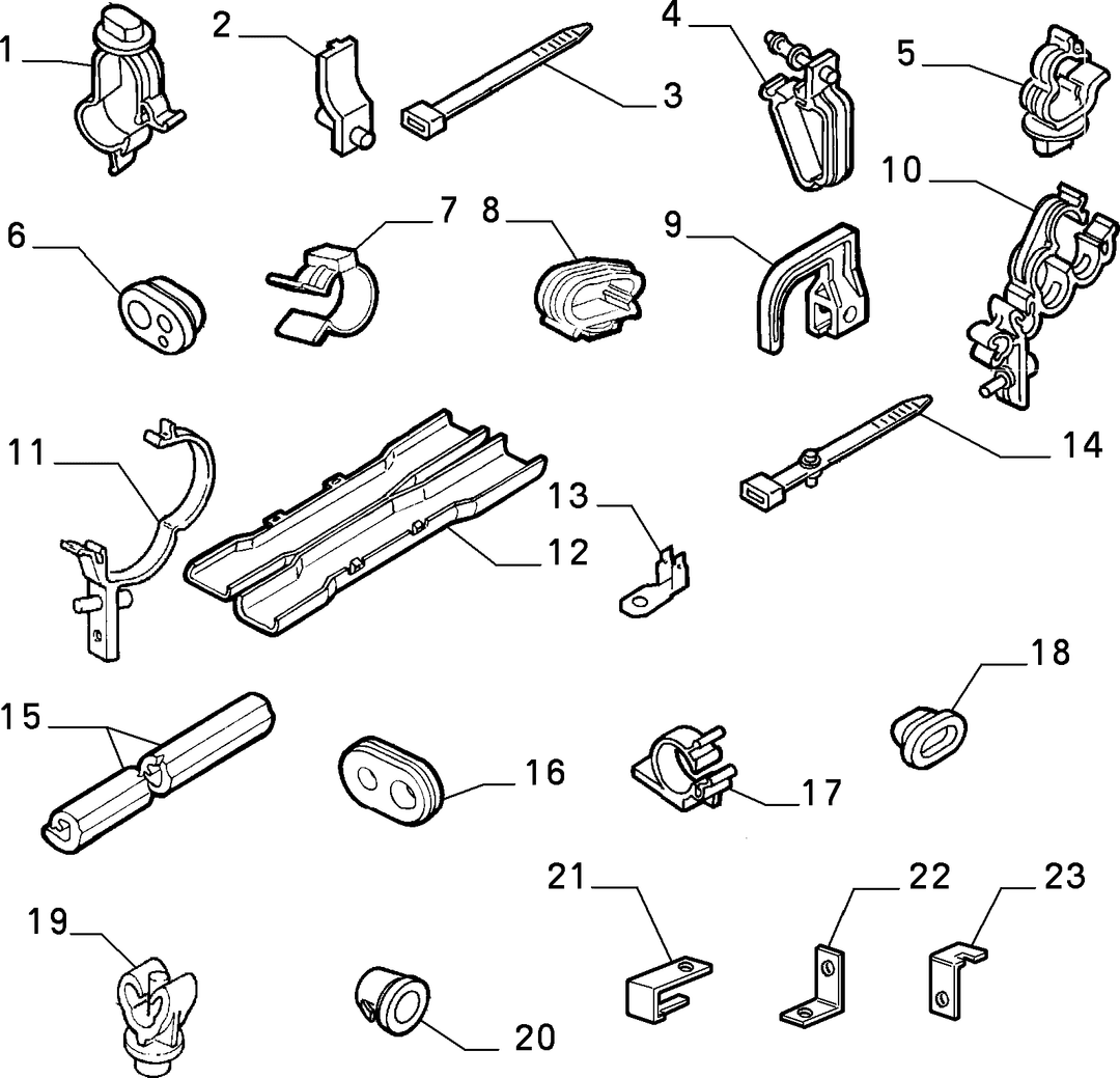 CABLE SET FIXINGS  1
