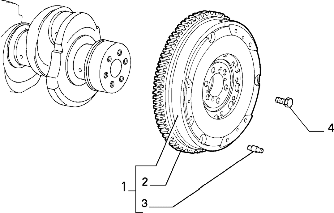 CRANKSHAFT AND FLYWHEEL 10