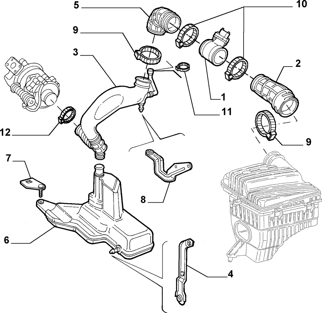 AIR FILTER AND PIPING 8