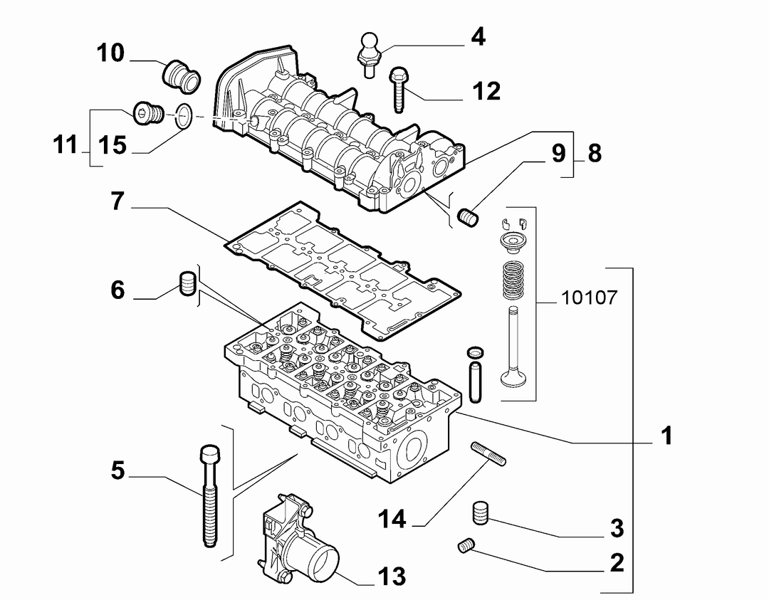 CYLINDER HEAD AND GASKETS 4