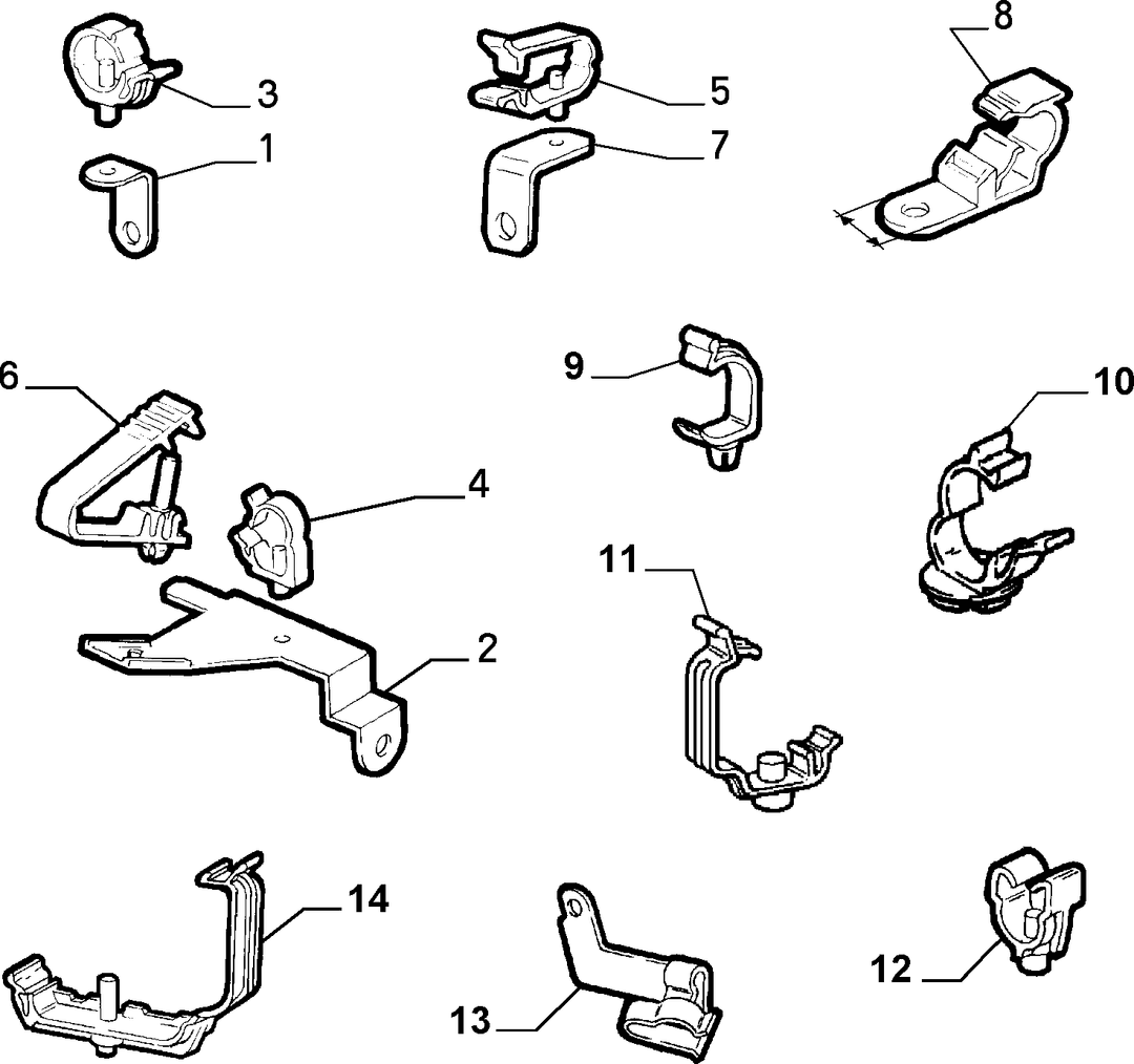CABLE SET FIXINGS  3
