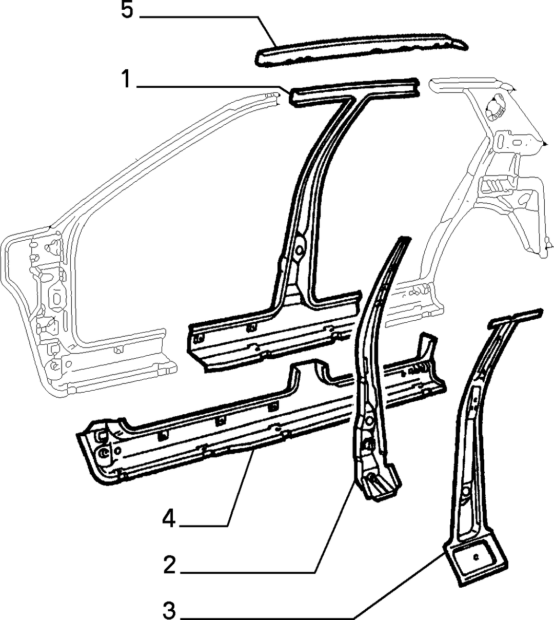 BODYSHELL, PANELS (CENTRAL PART)  3